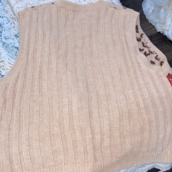 Vintage sweater knit vest size medium boho - Picture 12 of 12